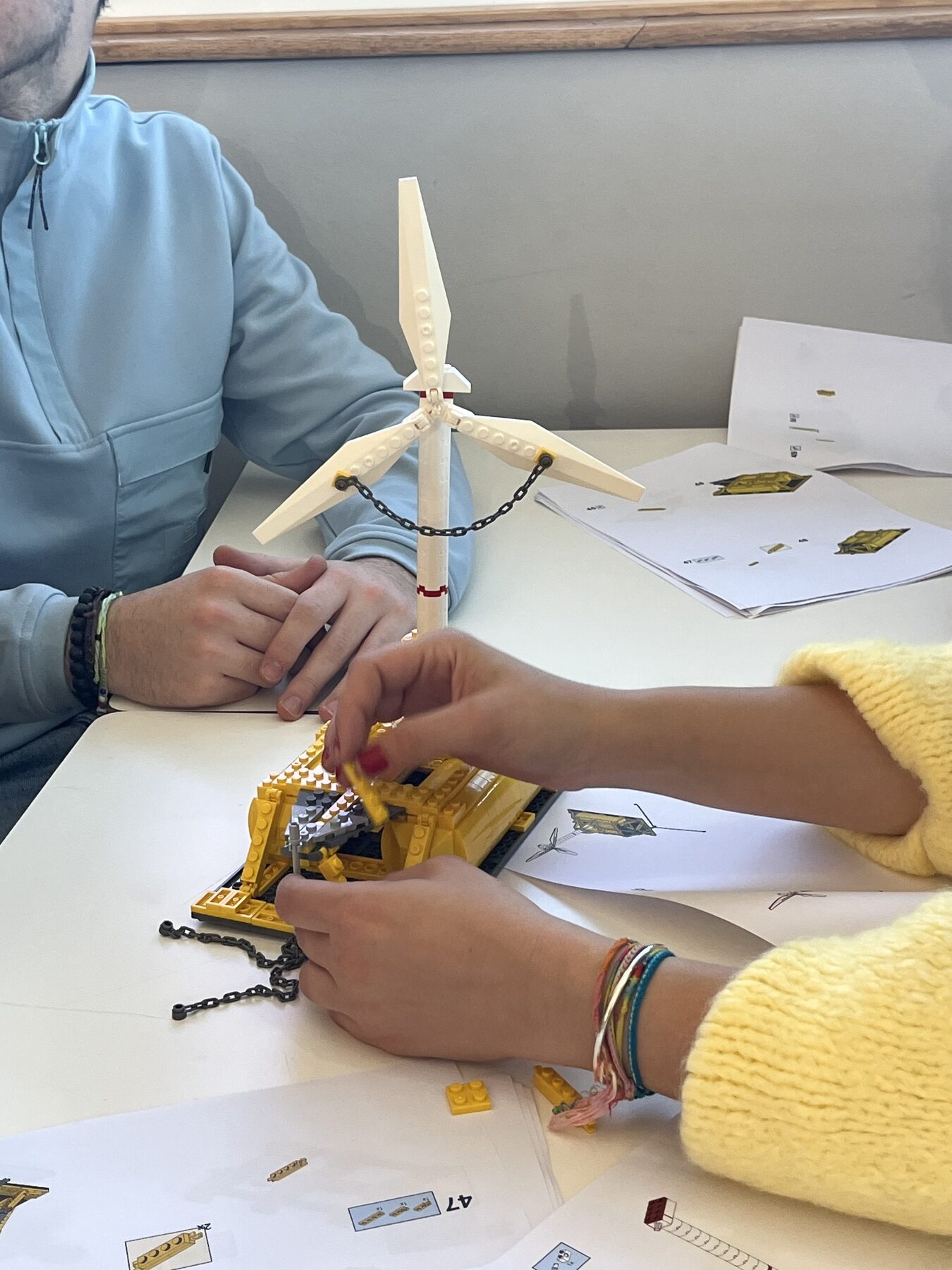 Alumnos de la FP de Repelega en el taller de Saite