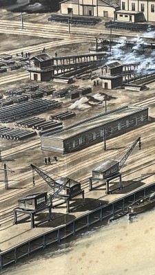 Dibujos de la exposición de Gerardo D'Abraira en Rialia Industria Museoa