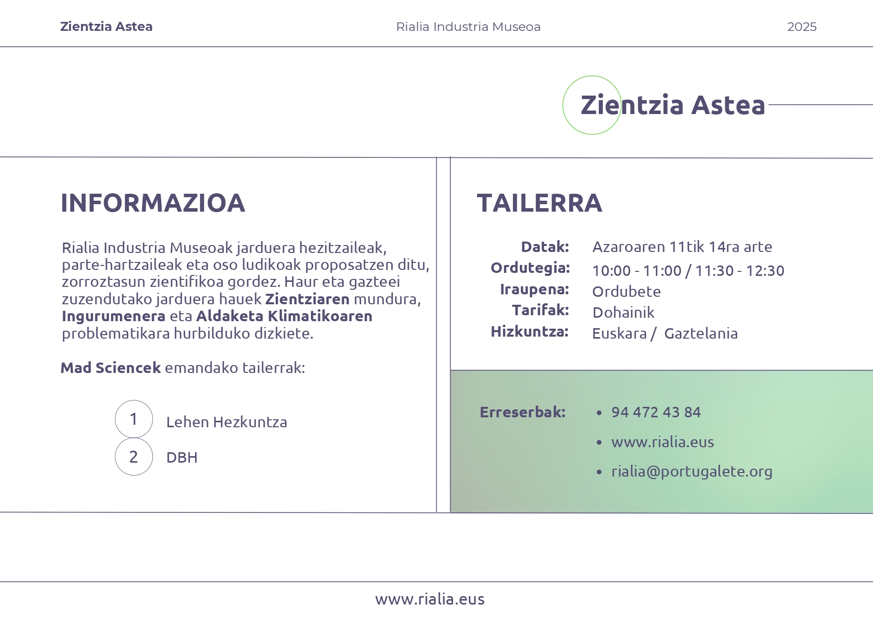 Zientzia Astea · ikastetxeetarako egitaraua 2025_eus_page-0002